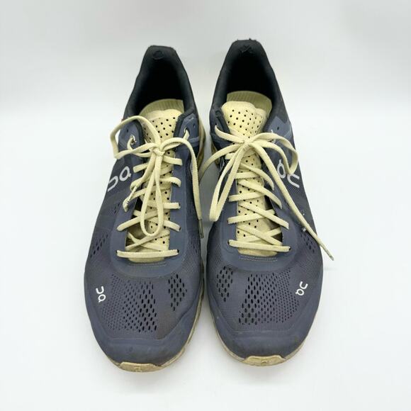 On Cloudflow Running Comfort Sneakers In Smoke/Limelight Sz 10 Athletic Orthotic - Picture 5 of 13